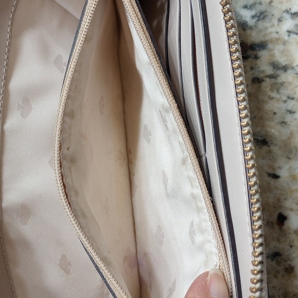 Kate Spade Gold Glitter Continental Zip Around Wallet - Picture 4 of 11